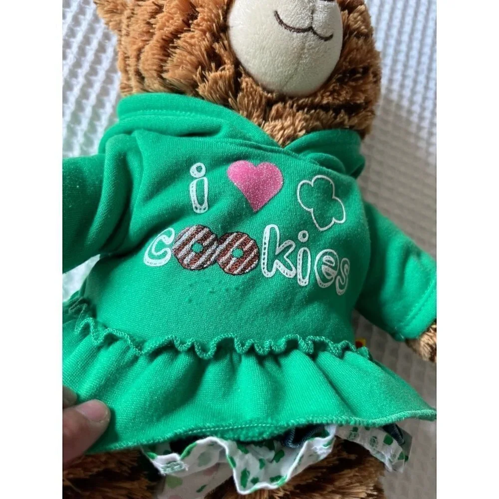 Build-A-Bear coconut Carmel Cookie Bear Girl Scout Stuffed Animal